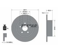 TEXTAR 92126503 Disque de frein