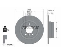 2x Disque de frein plein 92133103 TEXTAR pour BMW 3 1 3 Coupé