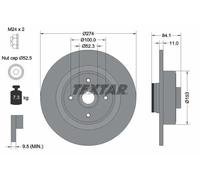 2x Disque de frein plein 92223203 TEXTAR pour RENAULT GRAND SCÉNIC II