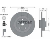 2x Disque de frein TEXTAR 92233103 convient pour SAMSUNG RENAULT