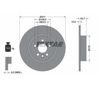 2x Disque de frein plein 92300403 TEXTAR pour LAND ROVER RANGE ROVER EVOQUE