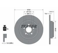 TEXTAR 92306905 Disque de frein
