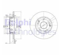DELPHI BG2288 Disque de frein