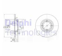 DELPHI BG2533 Disque de frein