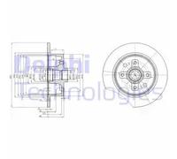 Disque de frein DELPHI BG2571