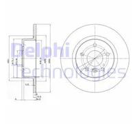 2x Disque de frein plein BG3227C DELPHI pour LAND ROVER RANGE ROVER II