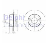DELPHI BG3382 Disque de frein