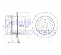 DELPHI BG3554 Disque de frein