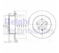 2x Disque de frein plein BG3583 DELPHI pour TOYOTA CELICA Coupé
