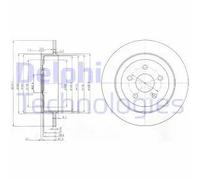 DELPHI BG3593 Disque de frein