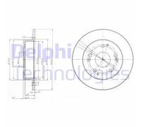 DELPHI BG3746 Disque de frein