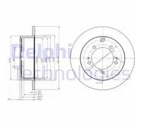 DELPHI BG3815 Disque de frein