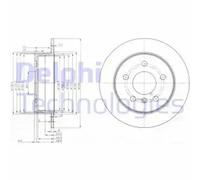 DELPHI BG3910C Disque de frein