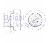 2x Disque de frein plein BG3912 DELPHI pour TOYOTA AVENSIS Break AVENSIS