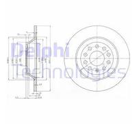 2x Disque de frein plein BG3956C DELPHI pour AUDI A6 C7 A6 C5 A6 C5 Avant A6 C6