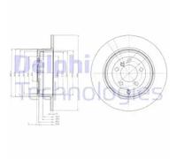 DELPHI BG4066 Disque de frein