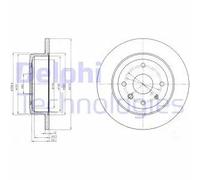 2x Disque de frein plein BG4244 DELPHI pour CHEVROLET EPICA