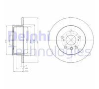 2x Disque de frein plein BG4268 DELPHI pour TOYOTA LEXUS