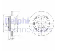 2x Disque de frein plein BG4298C DELPHI pour MERCEDES-BENZ CLASSE S SL