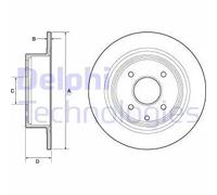 2x Disque de frein plein BG4666C DELPHI pour NISSAN CUBE TIIDA A trois volumes