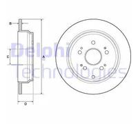 2x Disque de frein plein BG4694C DELPHI pour HONDA CR-V III CR-V IV