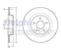 DELPHI BG4790C Disque de frein
