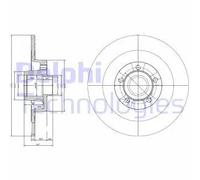 DELPHI BG9024RS Disque de frein