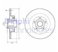 DELPHI BG9134RSC Disque de frein