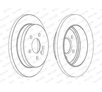 FERODO DDF1037C Disque de frein