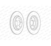 2x Disque de frein plein DDF2599C FERODO pour AUDI A4 B9 A4 B9 Avant Q5 A5 A6 C8