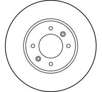 2x Disque de frein plein DF1031 TRW pour RENAULT 18 25 ESPACE I ESPACE II FUEGO