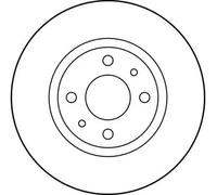TRW DF1744 Disque de frein