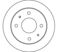 2x Disque de frein plein DF4132 TRW pour HYUNDAI ATOS