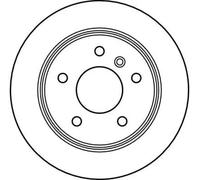 2x Disque de frein plein DF4223 TRW pour MERCEDES-BENZ VANEO CLASSE A
