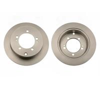 2x Disque de frein plein DF4845 TRW pour MITSUBISHI CHRYSLER