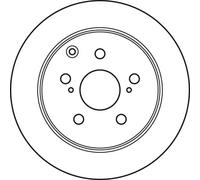 2x Disque de frein plein DF4927 TRW pour TOYOTA AVENSIS A trois volumes AVENSIS