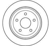 Disque de frein TRW DF6029 à l'arrière, plein, 1 pièce