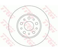 2x Disque de frein plein DF6228 TRW pour FIAT 500L
