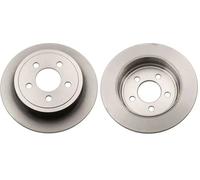 2x Disque de frein plein DF6386 TRW pour JEEP CHEROKEE WRANGLER II