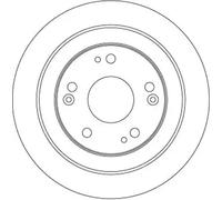 2x Disque de frein plein DF6526 TRW pour HONDA CIVIC IX CIVIC IX Tourer