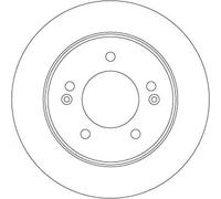TRW DF6725 Disque de frein