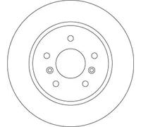 2x Disque de frein plein DF6787 TRW pour NISSAN QASHQAI II SUV