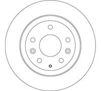 2x Disque de frein plein DF6807 TRW pour MAZDA CX-3