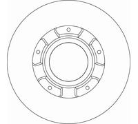 2x Disque de frein plein DF6963S TRW pour FORD TRANSIT V363 Fourgon