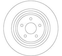 2x Disque de frein plein DF6976 TRW pour FORD KUGA II KUGA II VAN