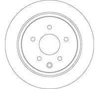 2x Disque de frein plein DF7369 TRW pour NISSAN QASHQAI / QASHQAI +2 I JUKE