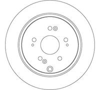 2x Disque de frein plein DF7374 TRW pour HONDA CR-V II CR-V III CR-V IV