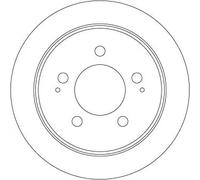 2x Disque de frein plein DF7960 TRW pour SSANGYONG KYRON REXTON / REXTON II