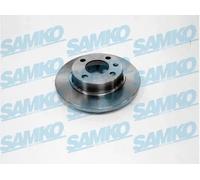 2x Disque de frein plein S3023P SAMKO pour SKODA VW