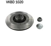 2x Disque de frein plein VKBD 1020 SKF pour RENAULT LAGUNA Coupé